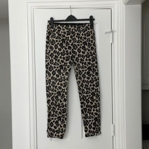 J.Crew Leopard Martie Pants, size 0